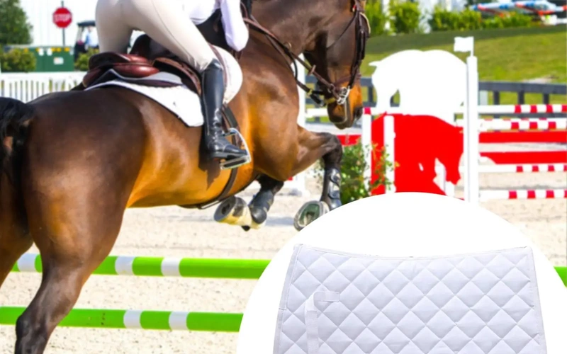 non-slip-cotton-horsesaddlepad-for-dressage